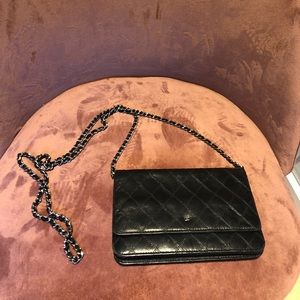 Chanel Wallet with silver chain
